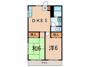 カサブランカの物件間取画像